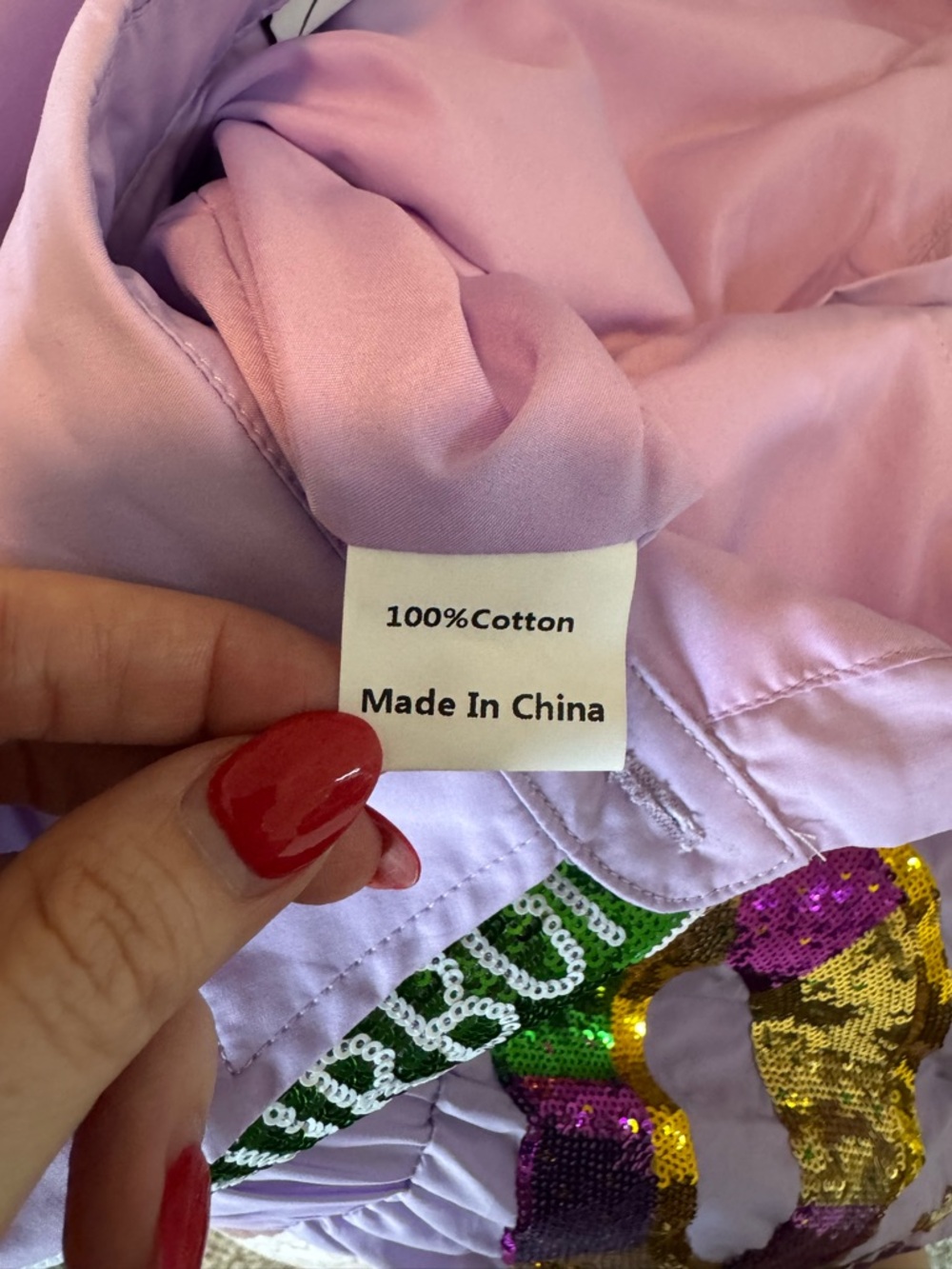 Sash Clothing Bar Mardi Gras New Orleans Purple Sequin Embelisshed Romper Sz XS - Picture 10 of 10